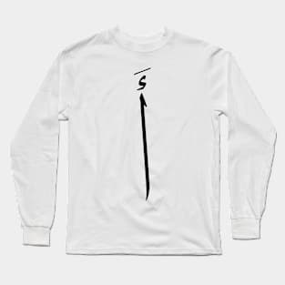 Arabic design, Arabic calligraphy letter A design Long Sleeve T-Shirt